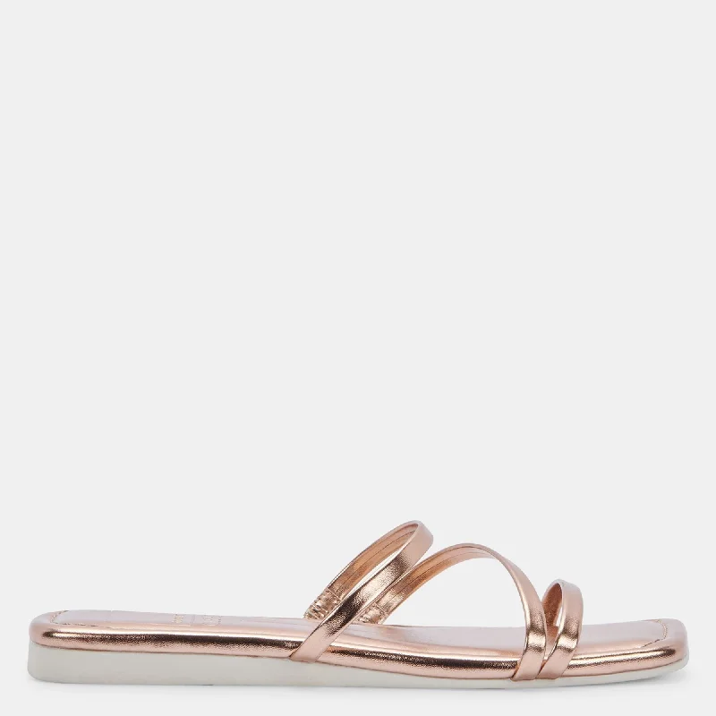 Women’s sandals durable long wear -VINNY SANDALS ROSE GOLD STELLA