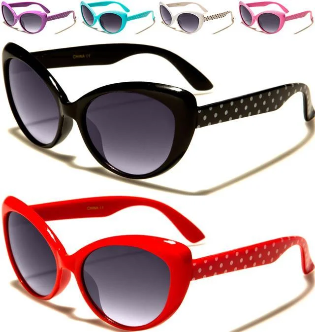 ladies sunglasses fast mail -Children's Girl's Retro Cat Eye Sunglasses for Kids