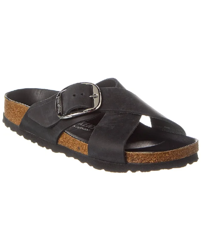 Women’s sandals outdoor adventure flair -Birkenstock Siena Big Buckle Narrow Fit Leather Sandal