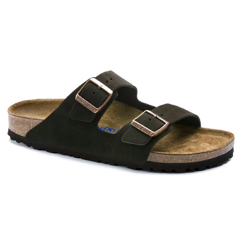 Women’s sandals sunset chic stroll -Women's Arizona Soft Footbed Sandal In Mocha Suede