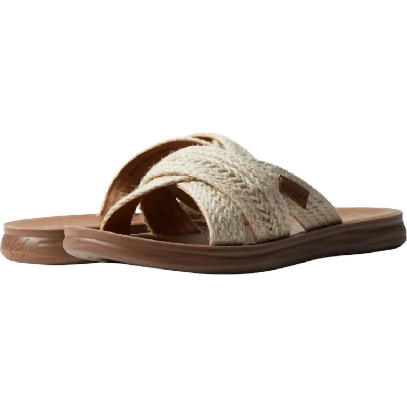 Women’s sandals rubber durable grip -Women's Show Sandals In Natural