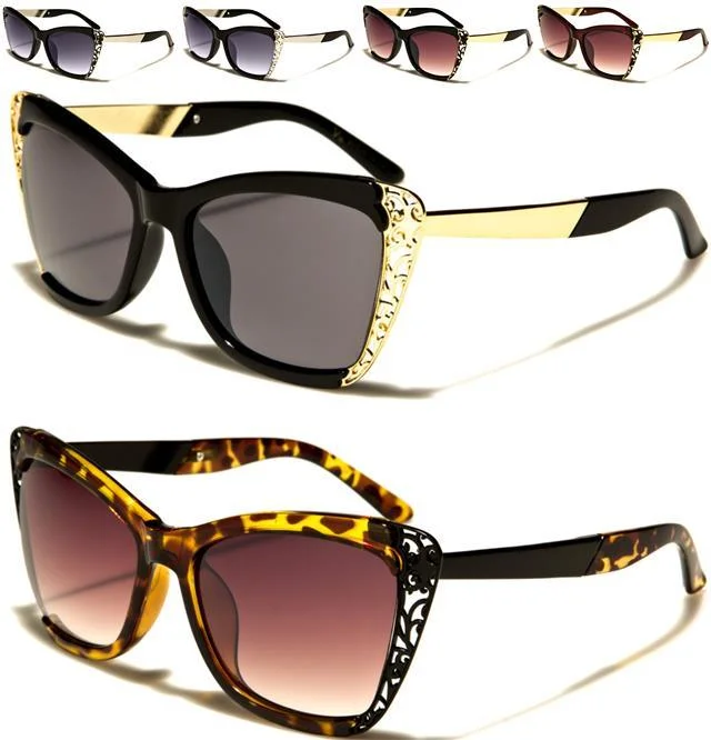 ladies sunglasses fold tight -VG Vintage Cat eye Sunglasses for women