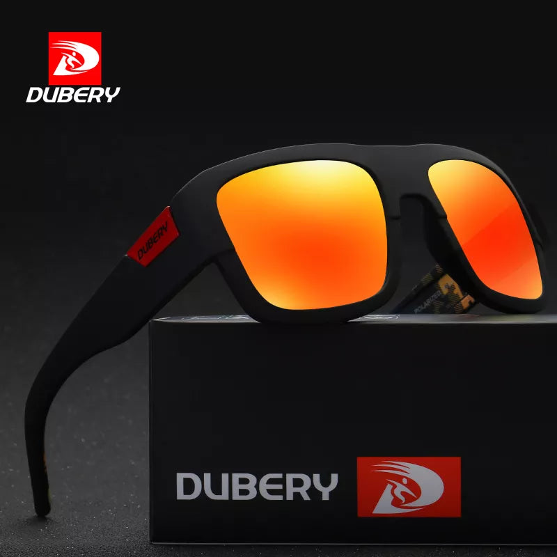 ladies sunglasses studded trim -DUBERY Design Polarized Black Sunglasses Men's Shades Women Male Sun Glasses For Men Retro Cheap Designer Oculos UV400 720