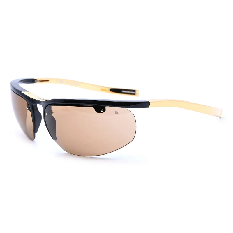 ladies sunglasses swift send -The Continental™ - Black with Gold arms - Bronze