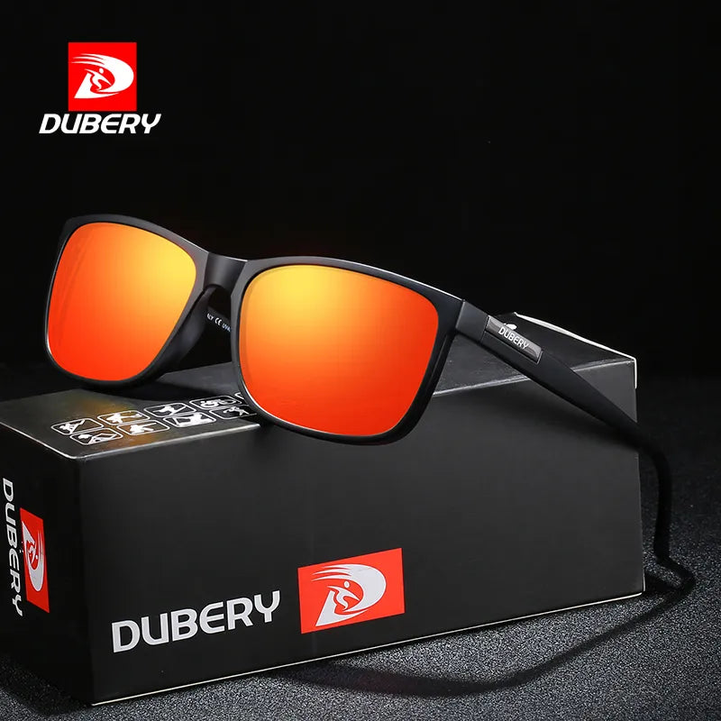 ladies sunglasses love glare -DUBERY Vintage Sunglasses Polarized Men's Sun Glasses For Men Driving Black Square Oculos Male 6 Colors Model D529