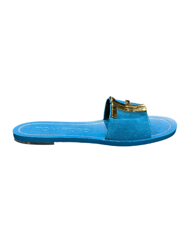 Women’s sandals casual day stroll -Tom Ford Womens Sandals In Blue