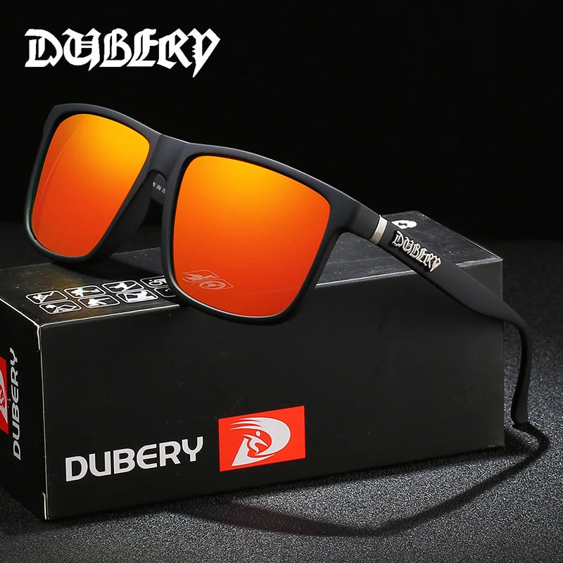 ladies sunglasses no slide -DUBERY Vintage Sunglasses Polarized Men's Sun Glasses For Men Driving Black Square Oculos Male 8 Colors Model 230