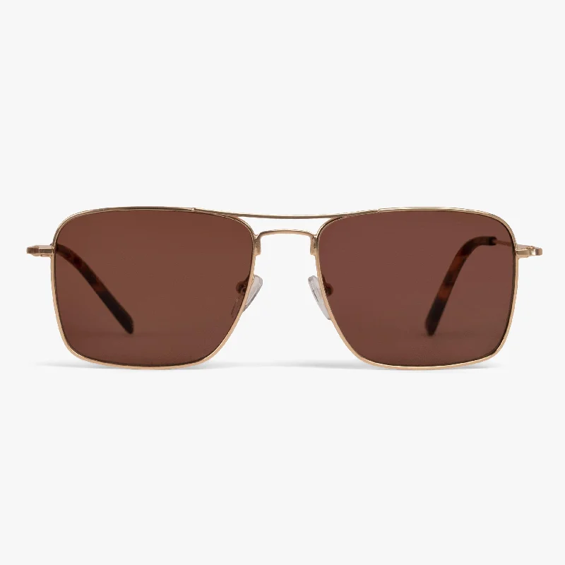 ladies sunglasses flat span -Women's Lidköping Gold