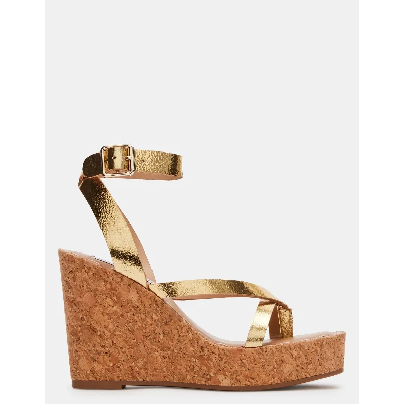 Women’s sandals ash subtle glow -Dune Gold Leather