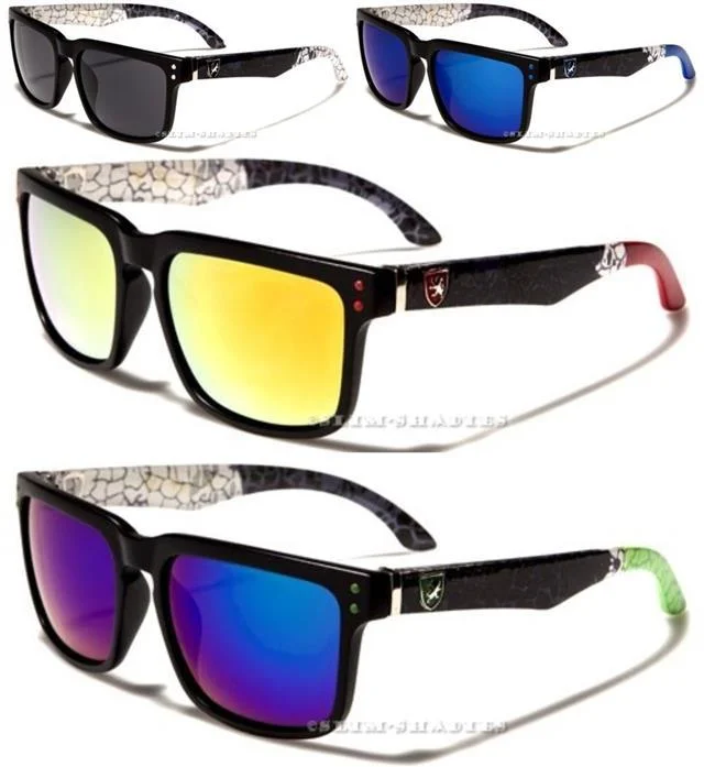 ladies sunglasses wild shade -Khan Classic Sports Mirror Sunglasses UV400