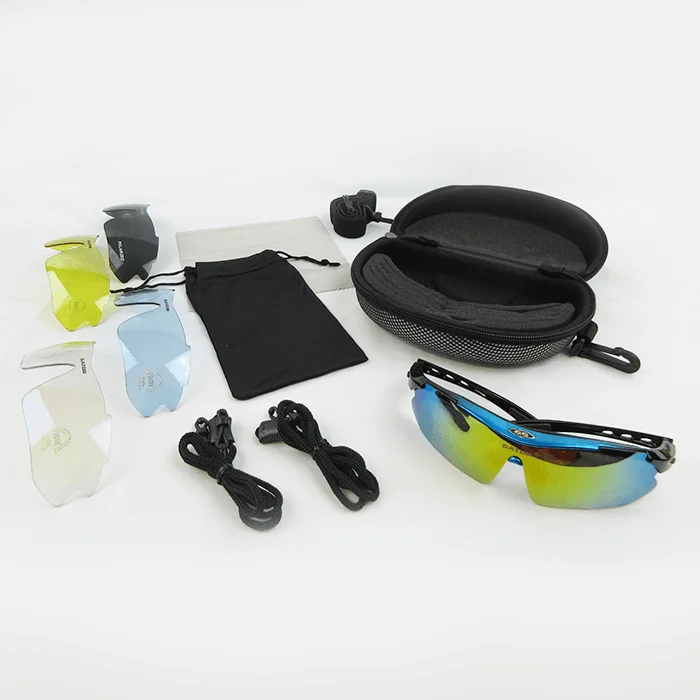 ladies sunglasses fog grey -Gator Gear Multi-Lens Sunglasses Kit - Blue/Black (w/ Prescription Lens Insert)