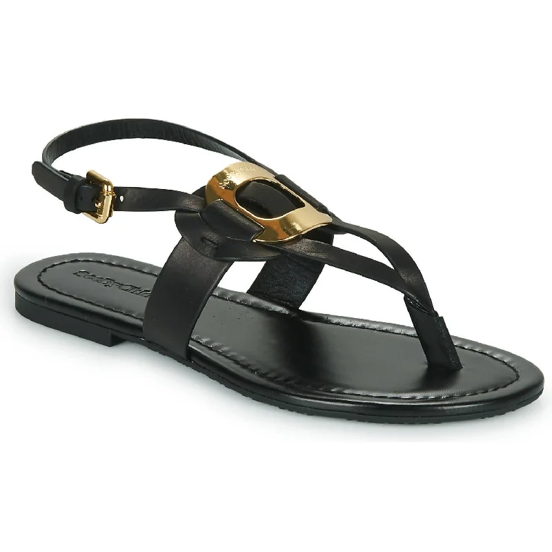 Women’s sandals office sleek glow -Chany Sandals In Black