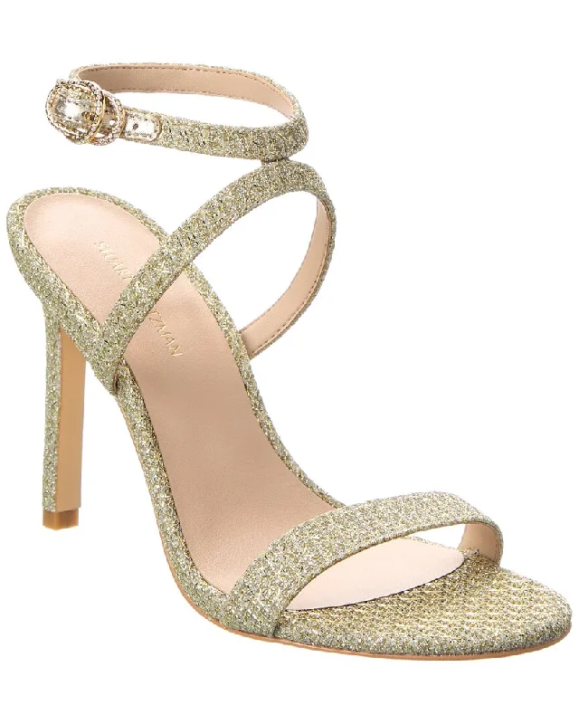 Women’s sandals paradise sunset chic -Stuart Weitzman Crystal Buckle 95 Glitter Sandal