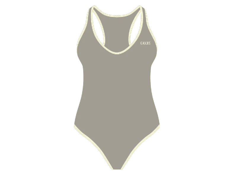 Women’s one-piece swimsuit monochrome -Sailor Grey Cayman One-Piece