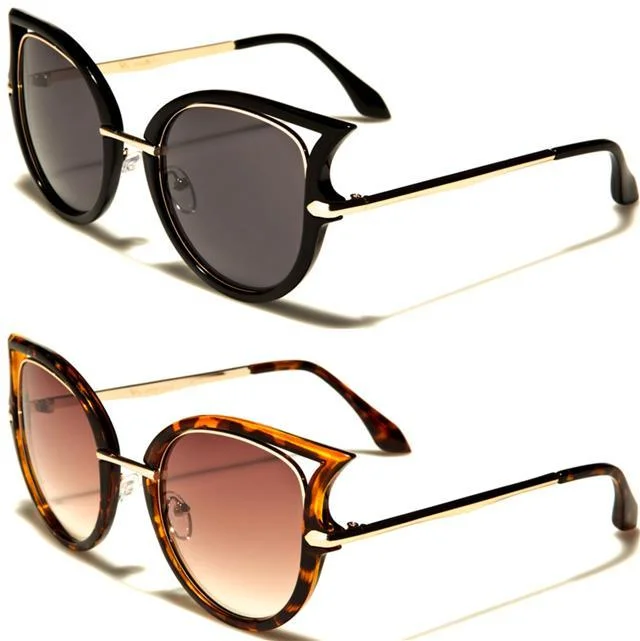 ladies sunglasses cut bridge -VG Vintage  Cat eye Sunglasses for women