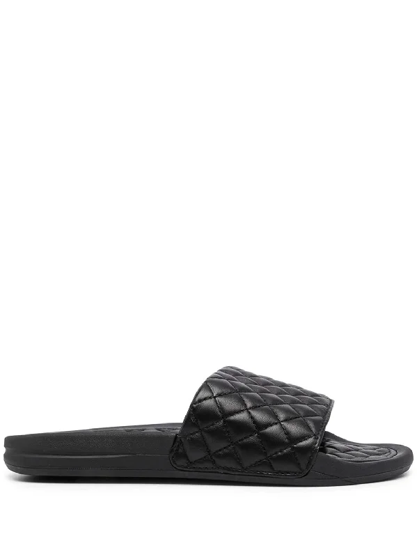 Women’s sandals matte soft finish -Women's Lusso Slide Sandal In Black