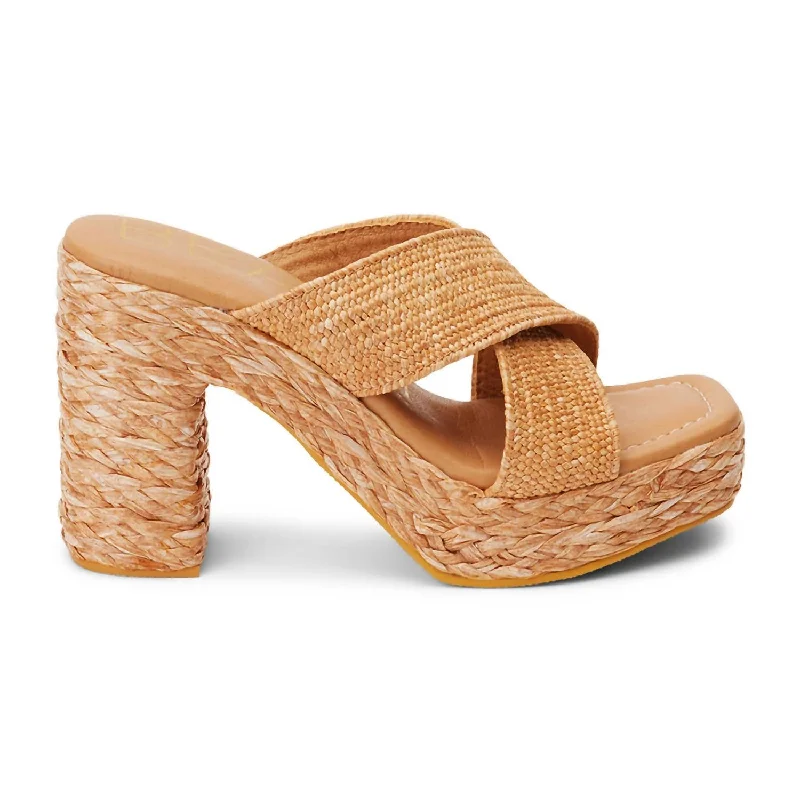 Women’s sandals handmade unique chic -Caravan Sandals In Cognac