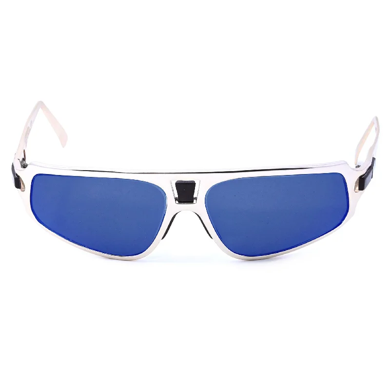 ladies sunglasses hand carved -The Seventy-One - Deep Blue