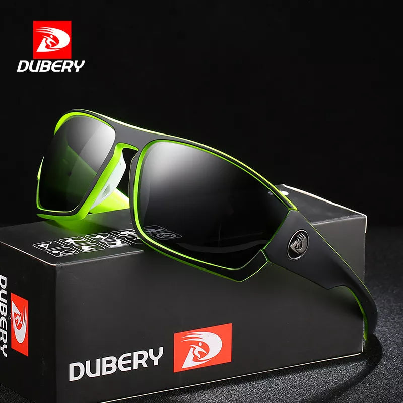 ladies sunglasses shaped profile -DUBERY Vintage Sunglasses Polarized Men's Sun Glasses For Men Driving Black Square Oculos Male 8 Colors Model 370 D370