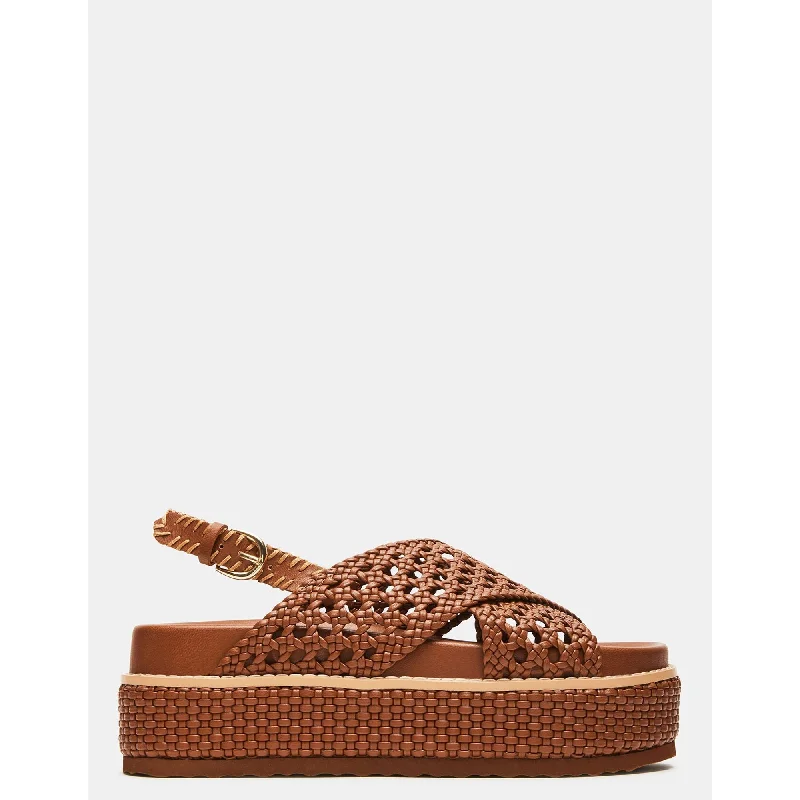 Women’s sandals lime zest pop -Kayda Cognac