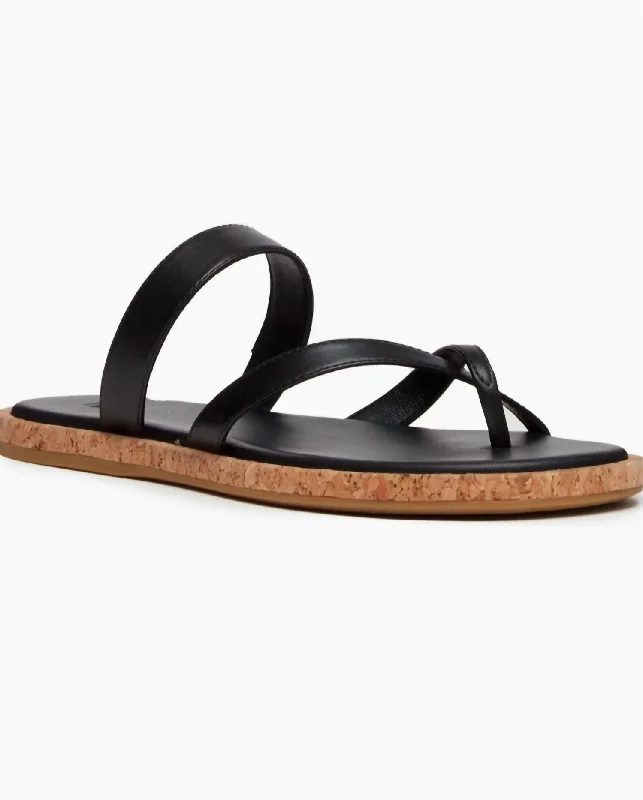 Women’s sandals sun hat chic flair -Women Dianne Flat Sandal In Black