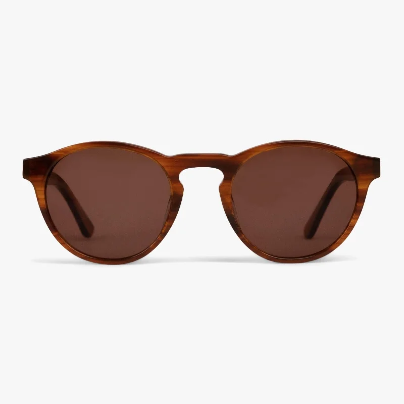 ladies sunglasses short lenses -Women's Trondheim Shiny Walnut