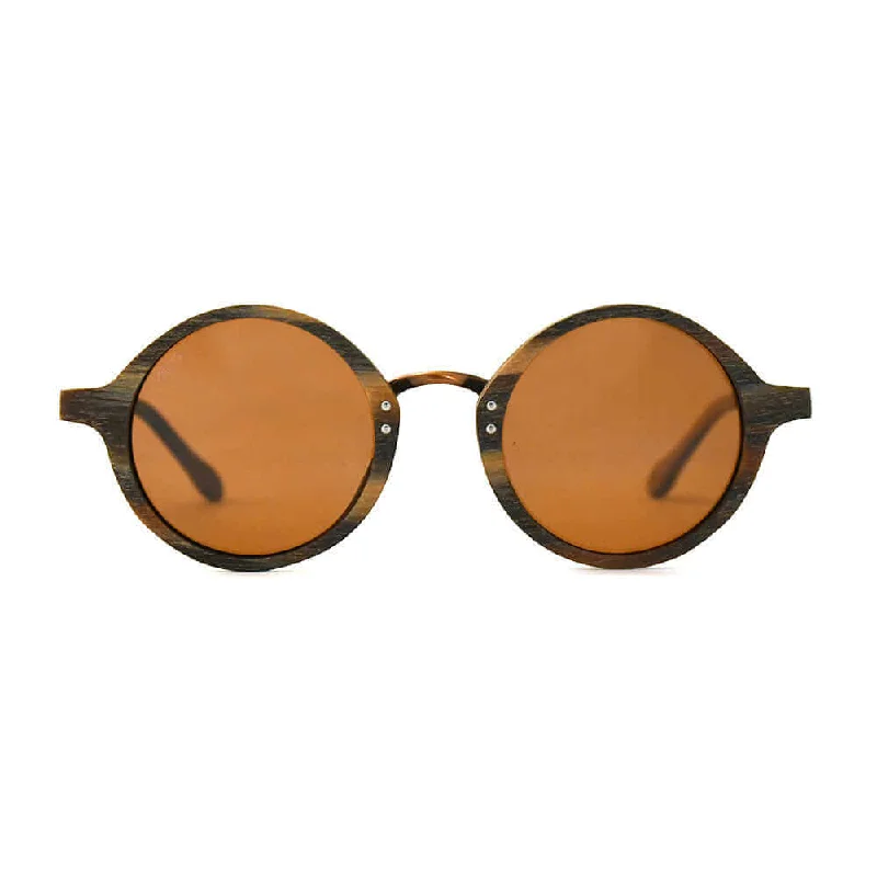 ladies sunglasses frameless design -Yolinho - Unisex Wooden Sunglasses