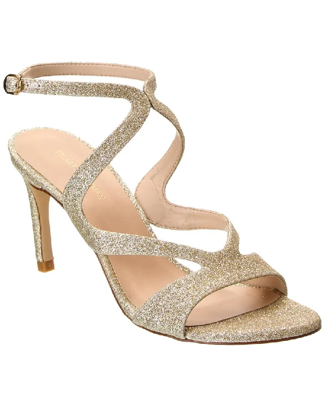 Women’s sandals cut-out sleek flair -Stuart Weitzman Mariposa 80 Glitter Sandal